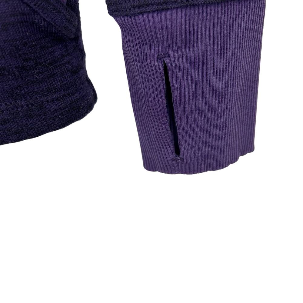 Athleta Full Zip Drawstring Hooded Sweatshirt Women's Size XXS Purple - Picture 7 of 8